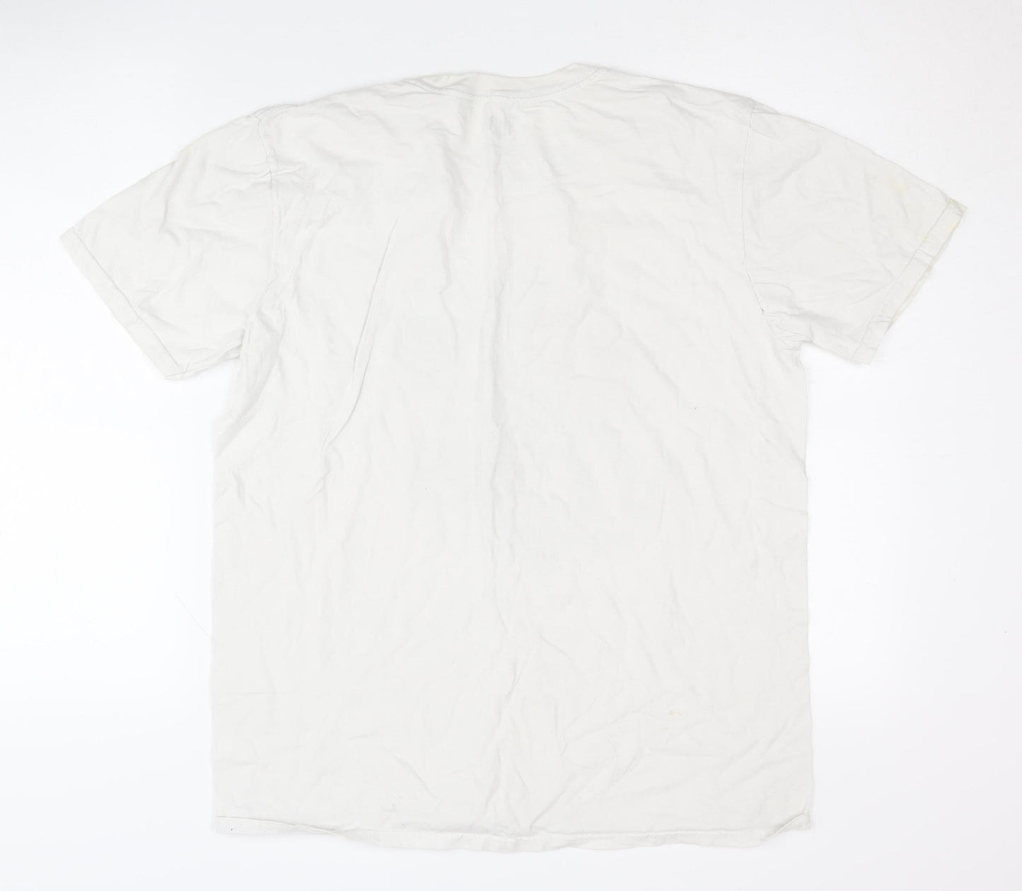 Harry Potter Men's White Large Hogwarts T-Shirt