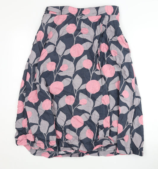 White Stuff Women's Multicoloured Floral Midi Skirt, Size 10
