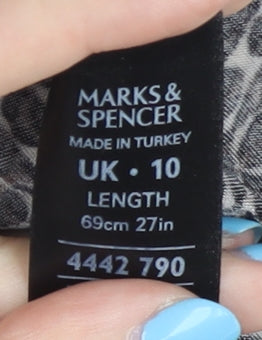 Marks and Spencer Women's Black Wrap Dress Size 10