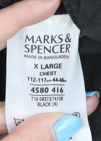 Marks and Spencer Black Men's XL Cotton Jacket