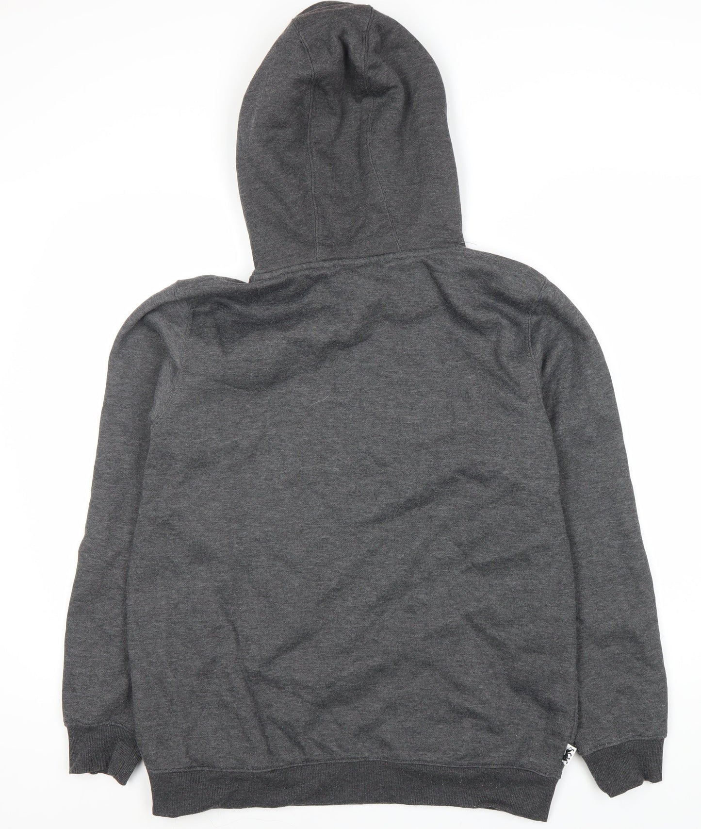 Lonsdale Men's Grey Pullover Hoodie, Size L, with Logo