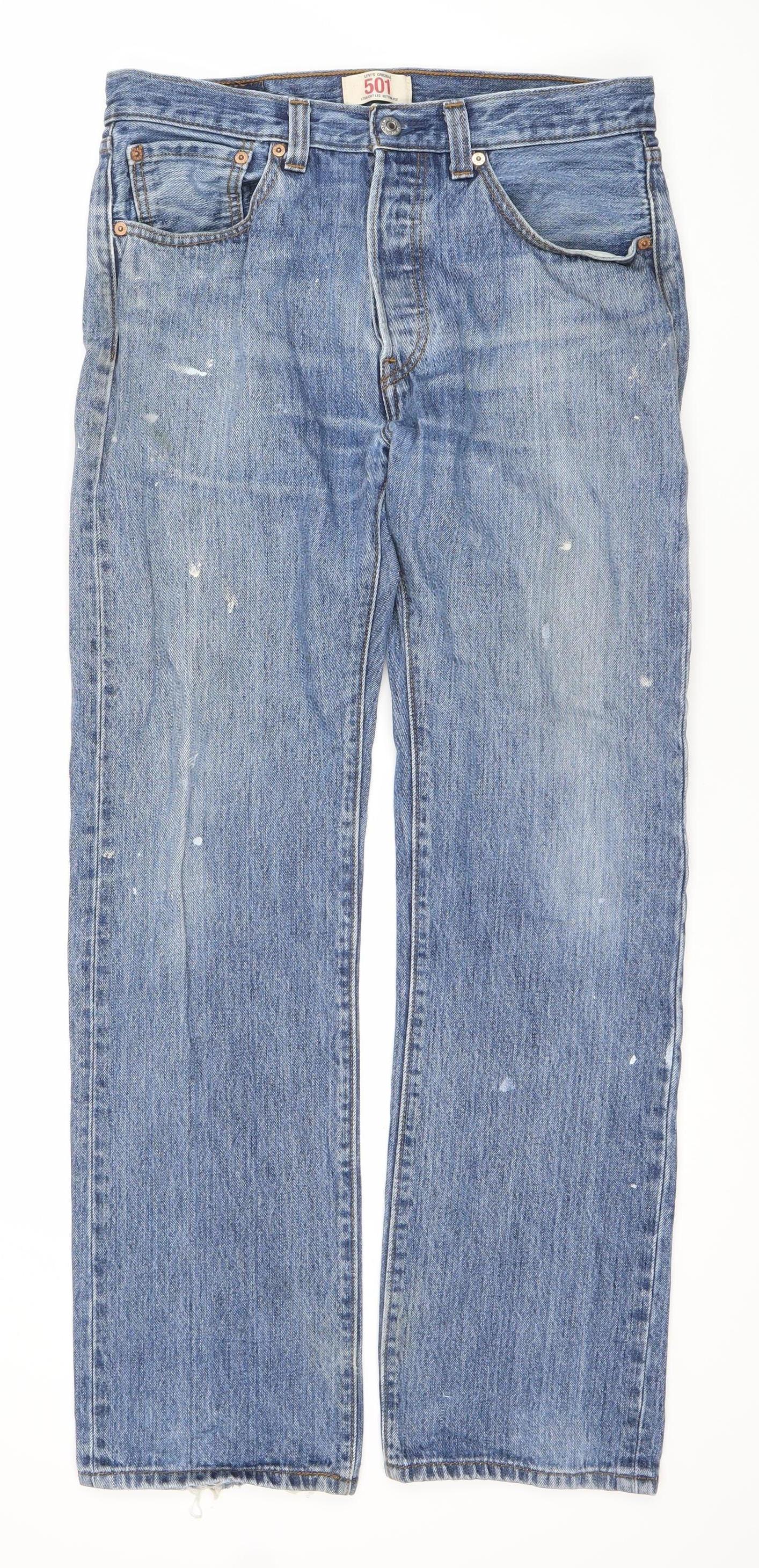 Levi Strauss & Co. Men's Blue Straight Jeans W32 L32