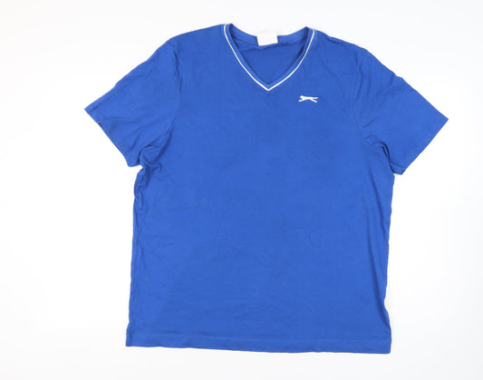 Slazenger Men's Blue XL V-Neck T-Shirt
