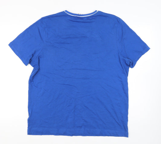 Slazenger Men's Blue XL V-Neck T-Shirt