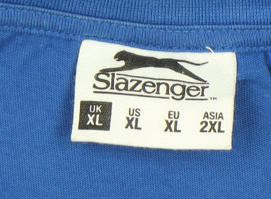Slazenger Men's Blue XL V-Neck T-Shirt
