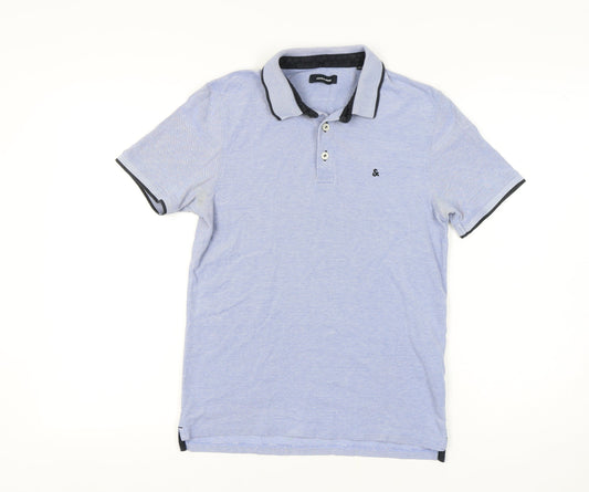 Jack & Jones Mens Blue Polo Shirt Size S