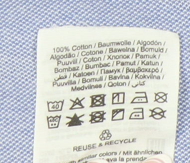 Jack & Jones Mens Blue Polo Shirt Size S