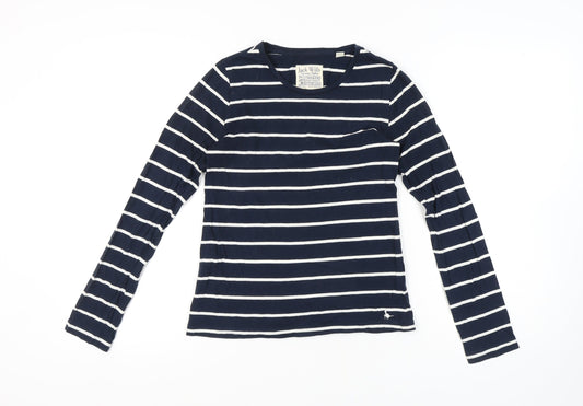 Jack Wills Women's Blue Striped Long Sleeve T-Shirt