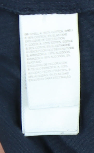 The North Face Men's Blue Cotton Logo T-Shirt, Size L