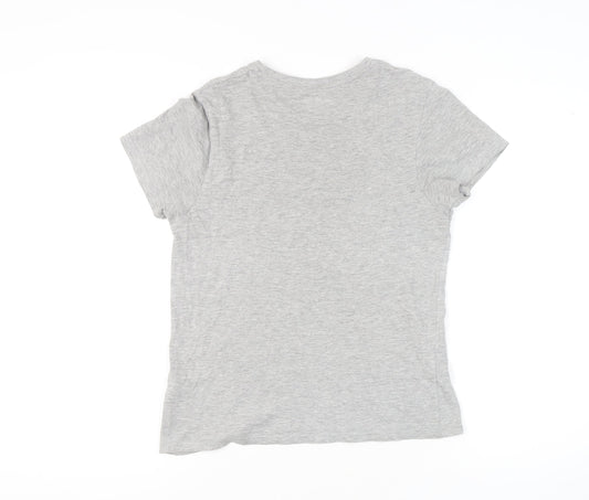 Lee Cooper Womens Grey T-Shirt Size 8 Casual