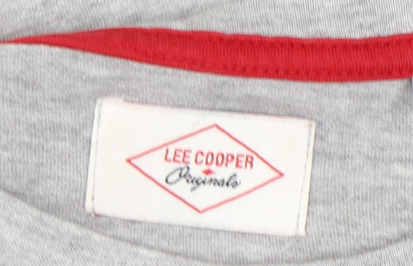 Lee Cooper Womens Grey T-Shirt Size 8 Casual