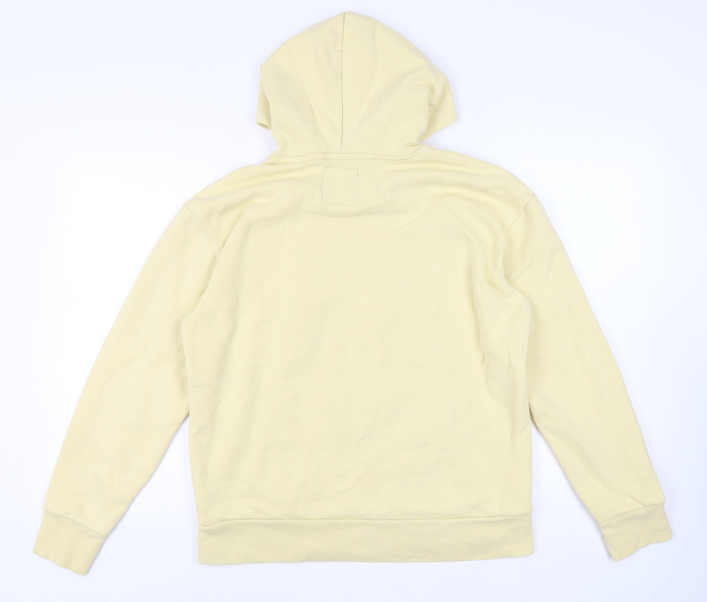 Hollister Men's Yellow Pullover Hoodie - Size L