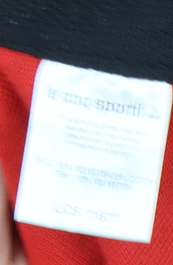 Brand and care label for Le Coq Sportif Men’s Red XL Polo Shirt Sportswear