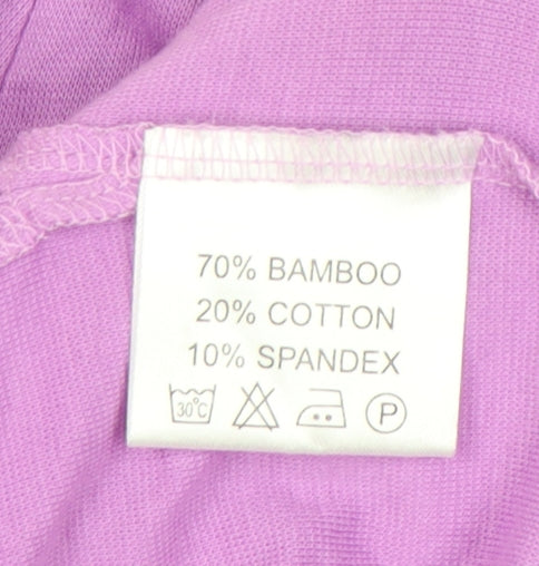 Patra Women's Purple 3XL Basic T-Shirt, Bamboo Blend