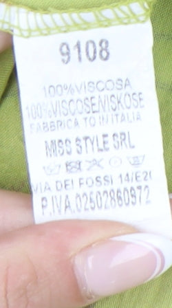 Brand and care label for Unisono Women's Floral Dress Multicoloured, size L
