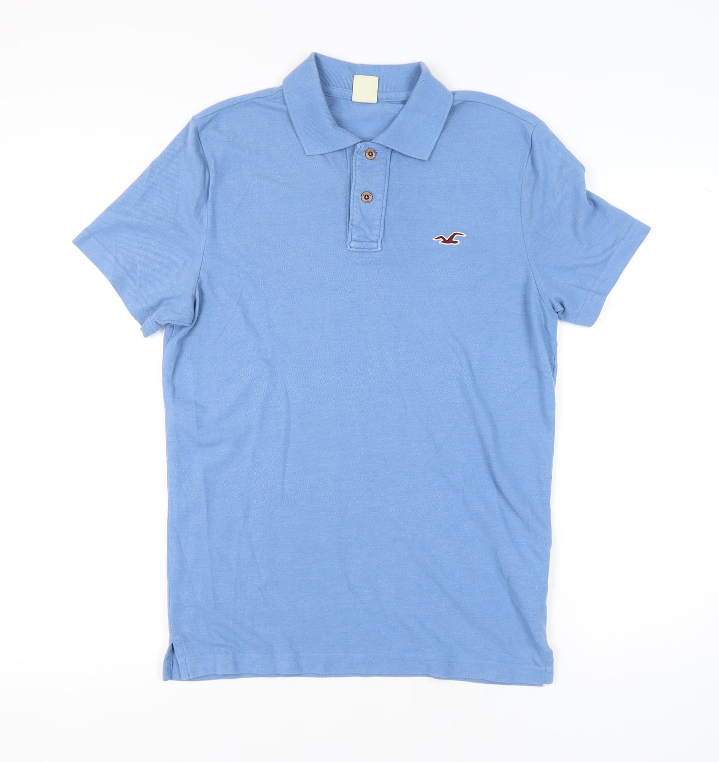 Hollister Men's Blue Classic Polo Shirt Size M