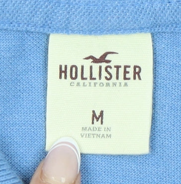 Hollister Men's Blue Classic Polo Shirt Size M