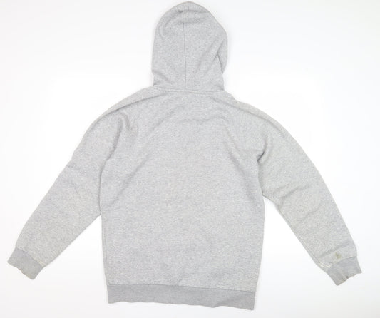 Adidas Men's Grey Full Zip Hoodie S