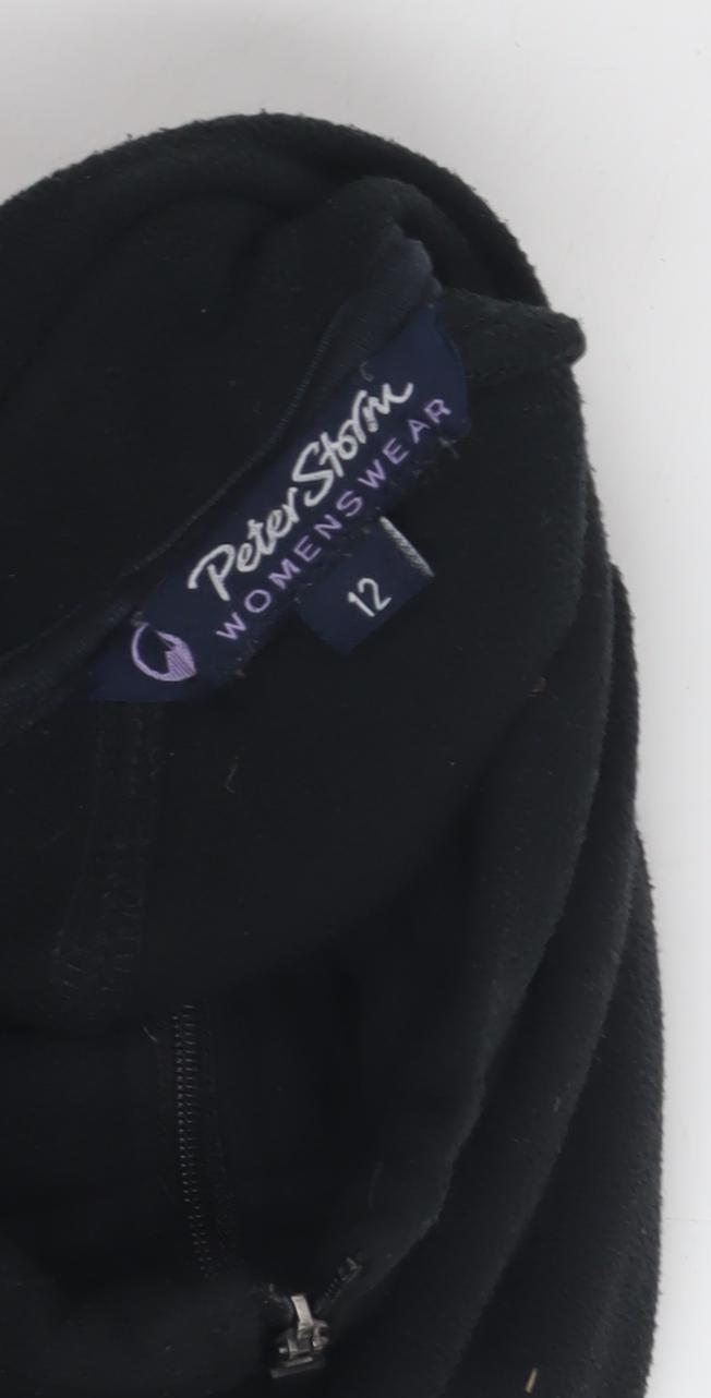 Peter Storm Women's Black Fleece Pullover, Size 12