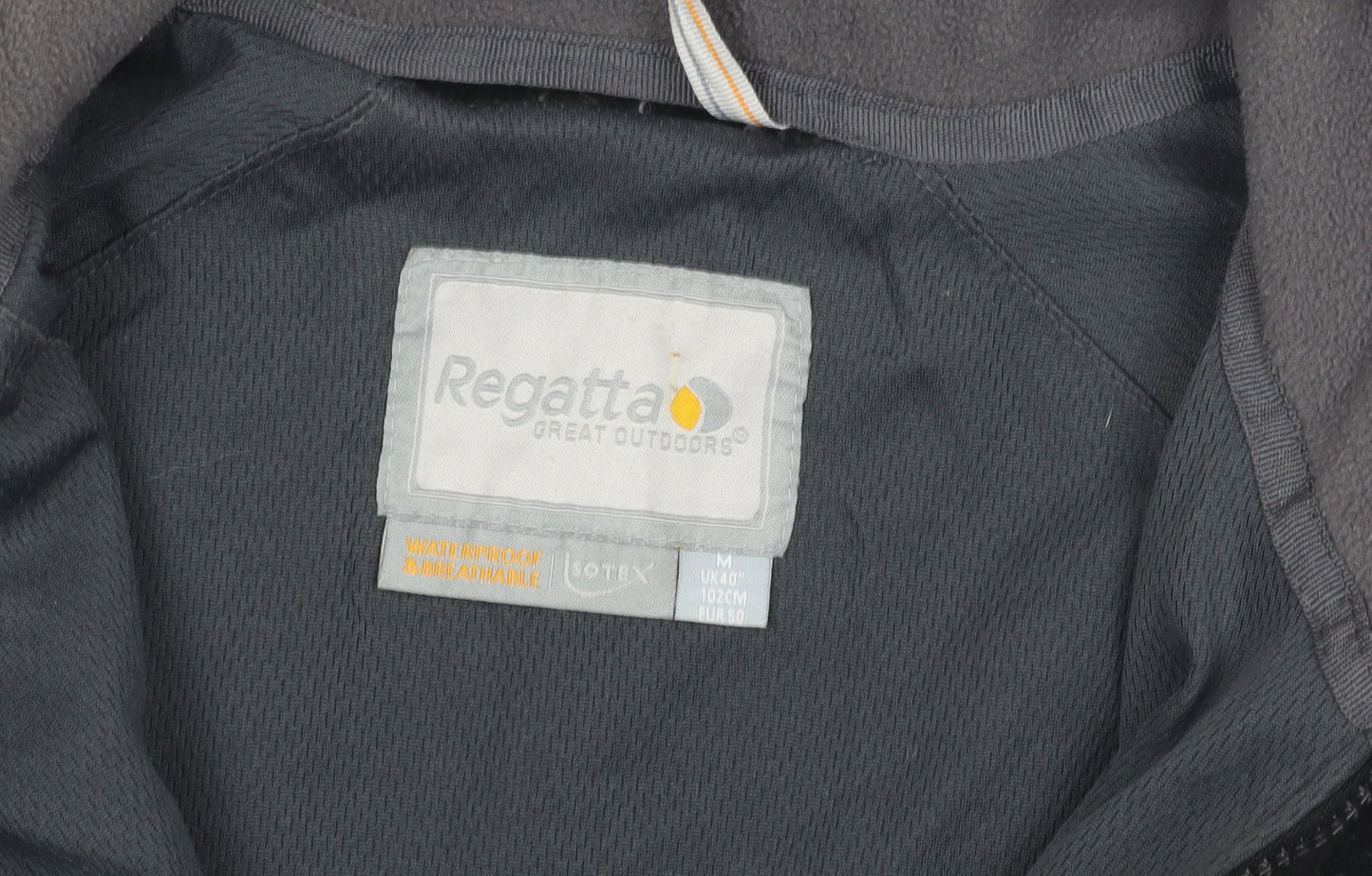 Regatta Men's Black Fleece Jacket M Breathable Waterproof