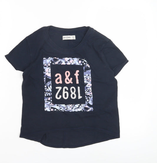 Abercrombie Teens Black Crew Neck T-Shirt Size 10