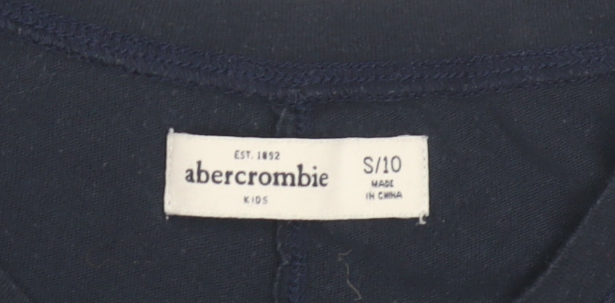 Abercrombie Teens Black Crew Neck T-Shirt Size 10