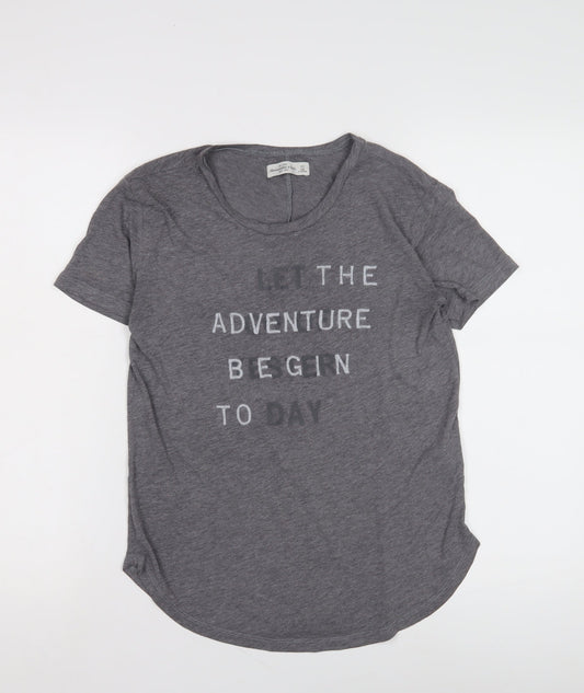 Abercrombie & Fitch Women's Grey XS T-Shirt