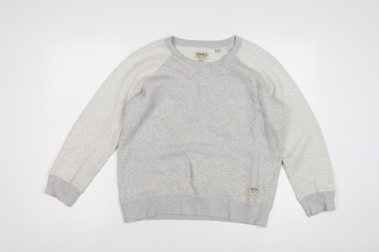 Jack Wills Women's Grey Pullover Sweatshirt Size 12