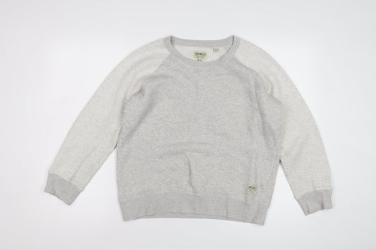 Womens UK 12 Regular Jack Wills Grey Pullover Sweatshirt