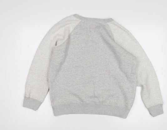 Jack Wills Women's Grey Pullover Sweatshirt Size 12