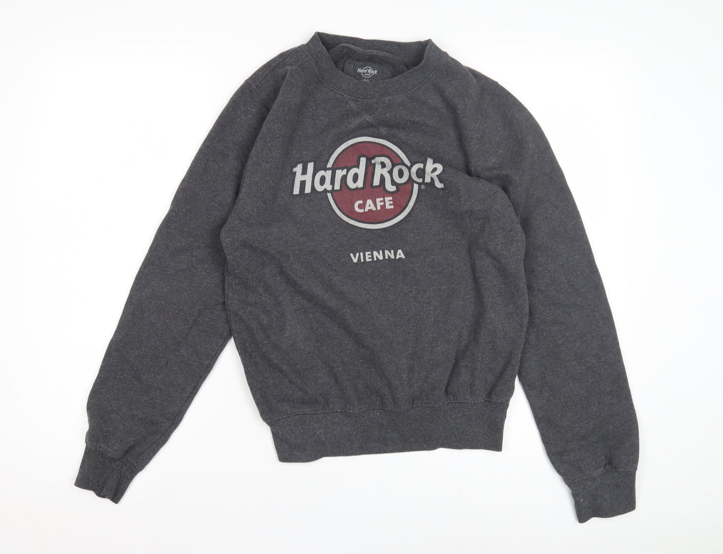 Hard Rock Cafe Grey Unisex Sweatshirt, S, Music Theme