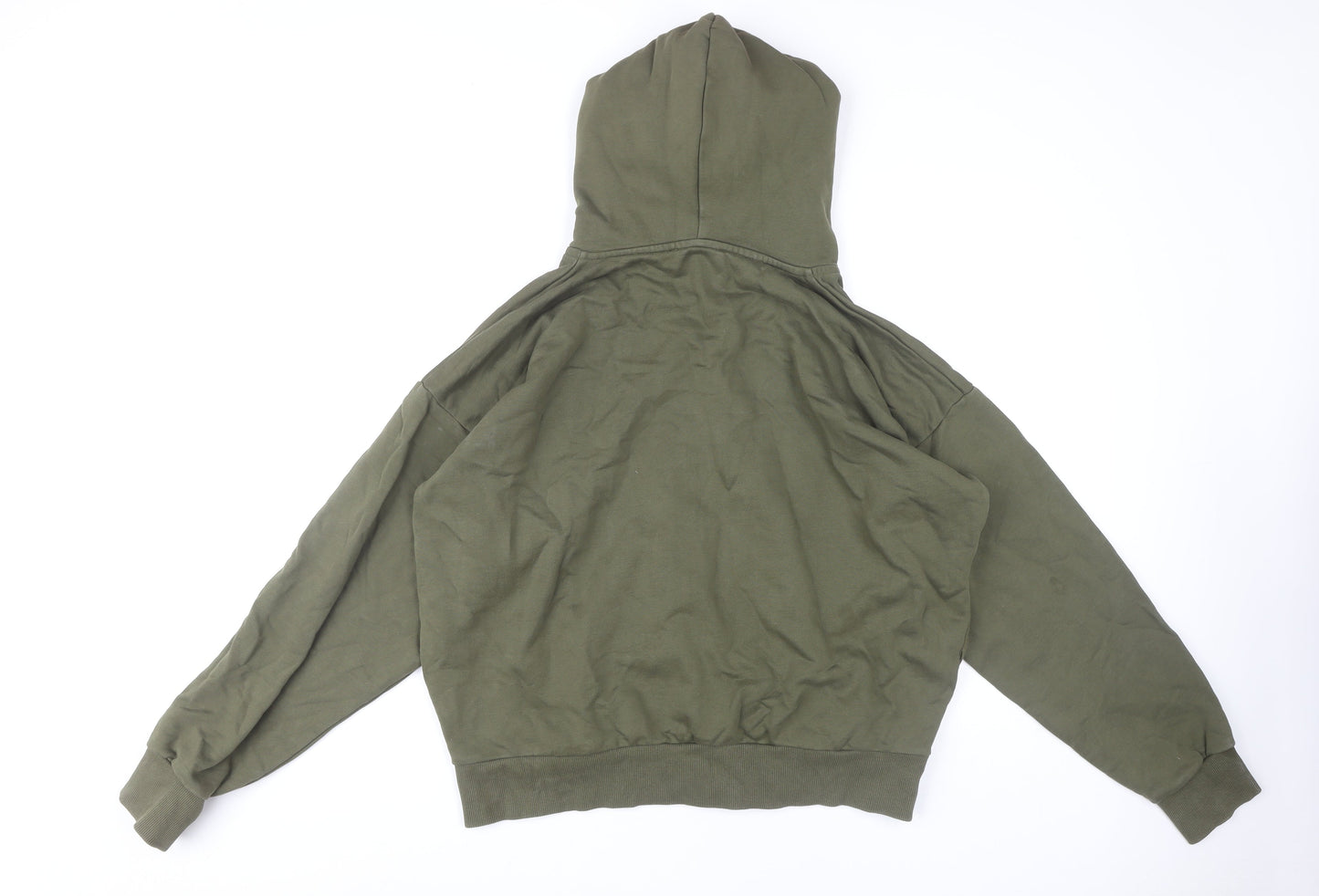 Diesel Men's Green Pullover Hoodie, L, Logo Accent