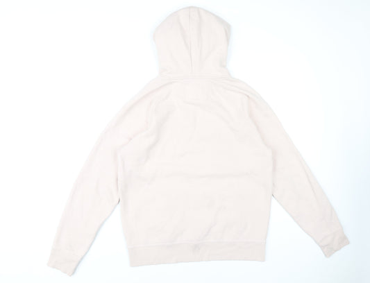 Hollister Women's Beige Hoodie M, 70% Cotton, 30% Polyester