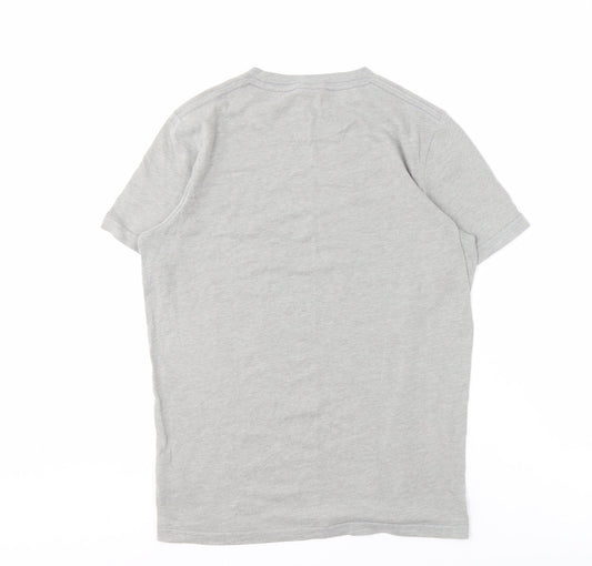 Hollister Men's Grey California Graphic T-Shirt M