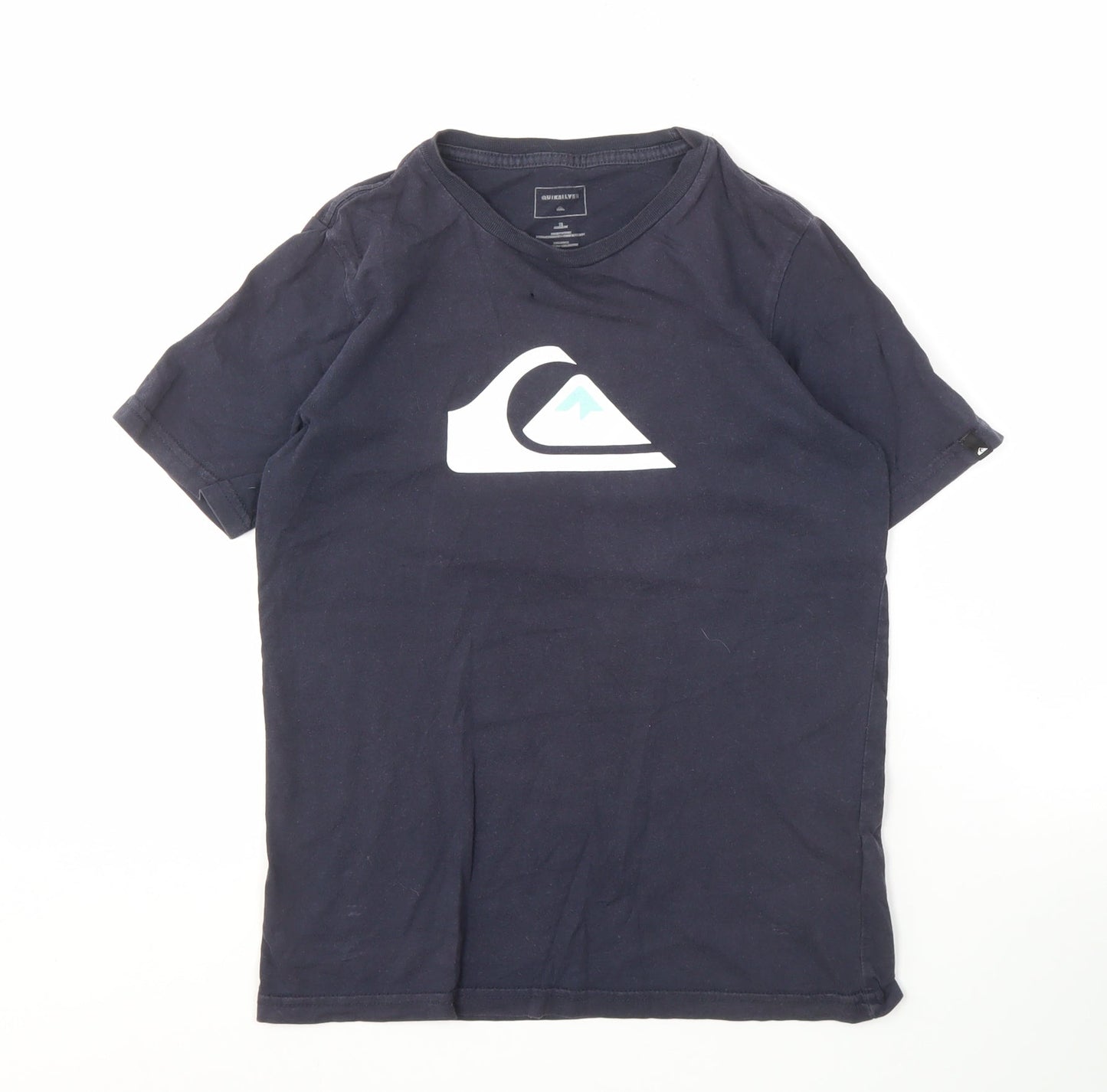 Quiksilver Black T-Shirt Unisex Size 4 Crew Neck Casual