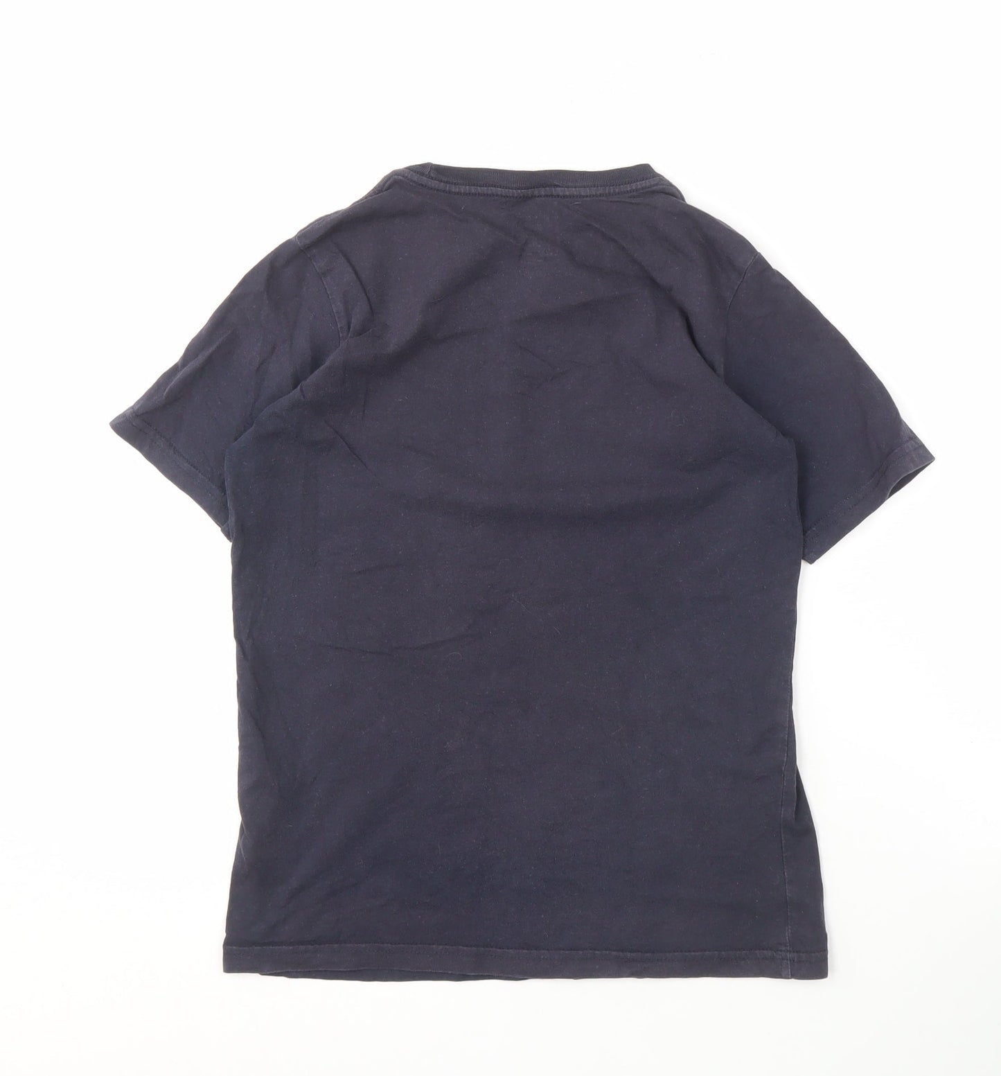 Quiksilver Black T-Shirt Unisex Size 4 Crew Neck Casual