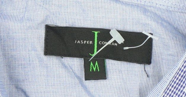 Jasper Conran Men's Blue Short-Sleeve Shirt M