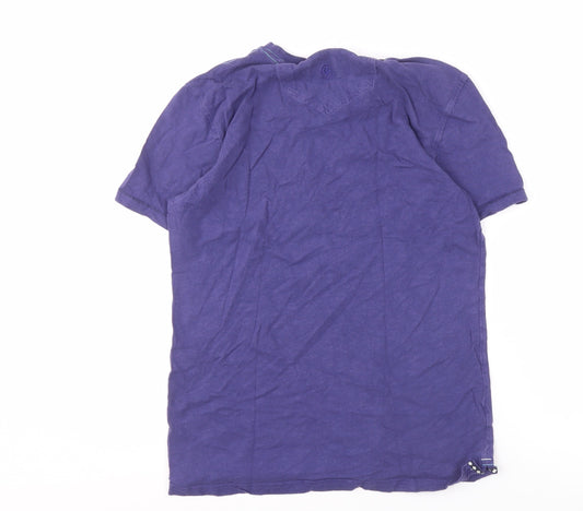 FatFace Purple Marine Graphic T-Shirt S Unisex Adults