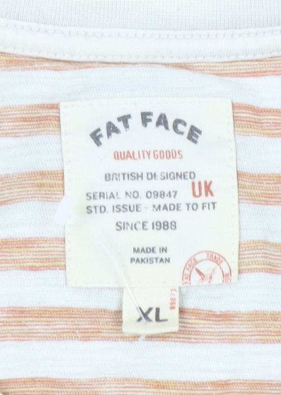 Fat Face Men's Striped T-Shirt XL Multicoloured