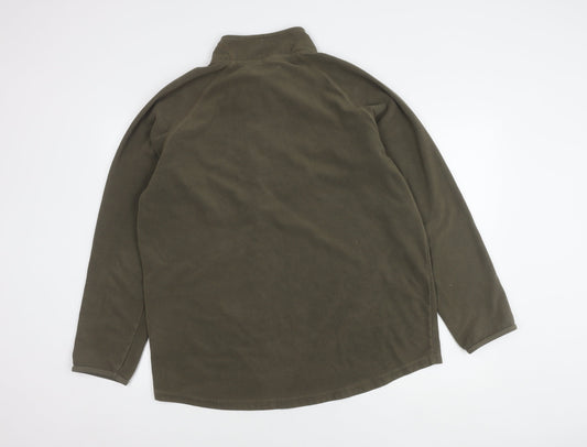 Peter Storm Men's Brown 2XL Fleece Pullover Sweatshirt