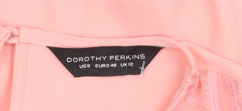 Additional view of Dorothy Perkins Women Pink Round Neck Top