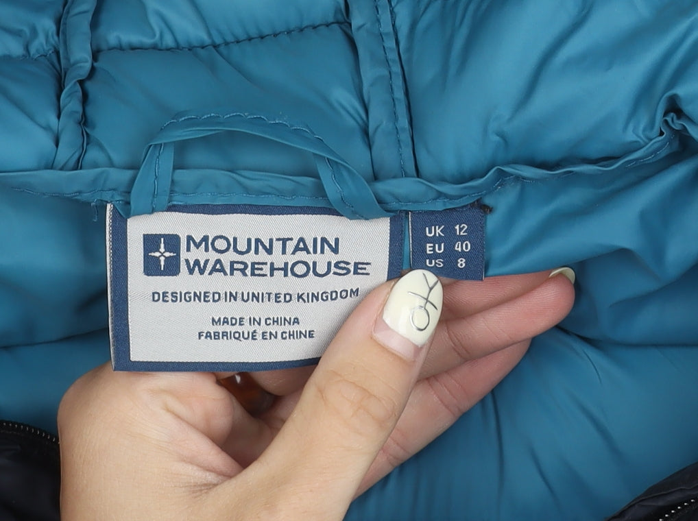 Mountain Warehouse Unisex Blue Puffer Jacket Size 12