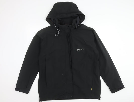 Sprayway Women's Black Zip Hooded Jacket Size 16