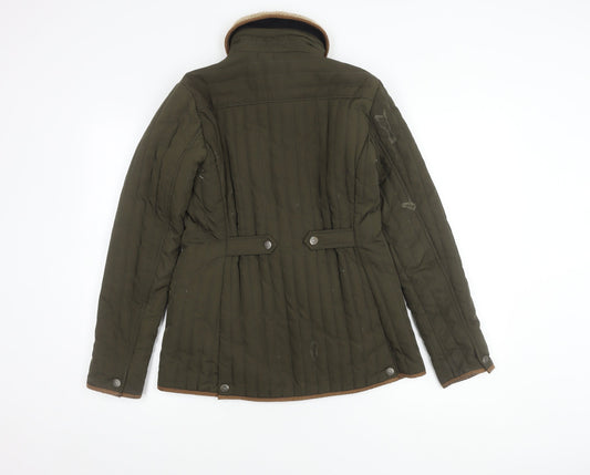 Crew Clothing Co. Women's Green Jacket Size 10, Padded