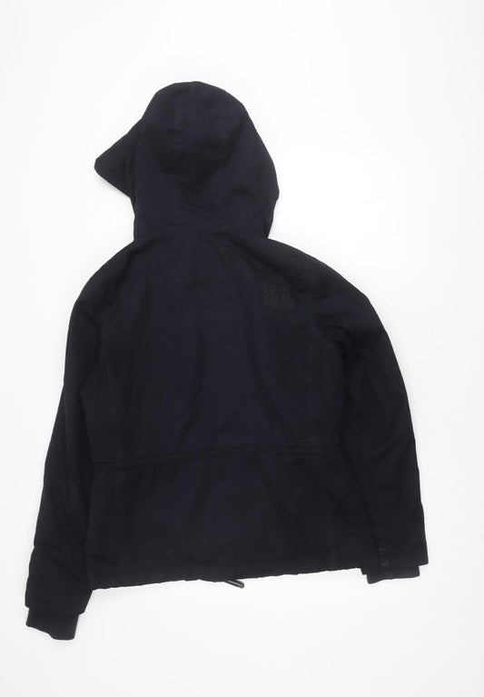 Superdry Women's Black Parka - Size L, Winter Essential