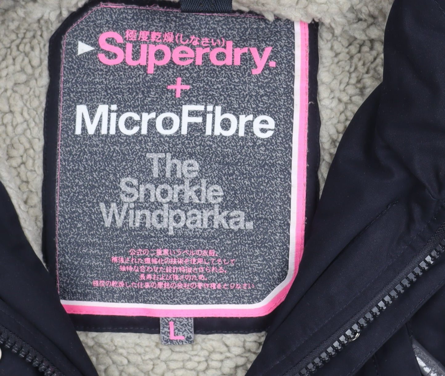 Superdry Women's Black Parka - Size L, Winter Essential