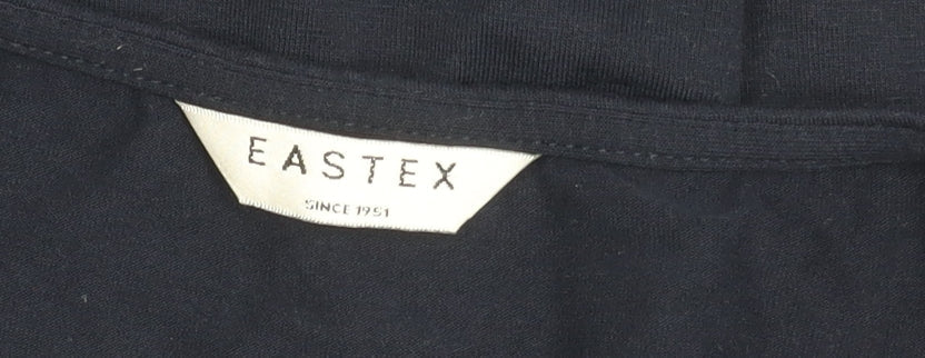 Eastex Women's 3/4 Sleeve Black Top Size 12