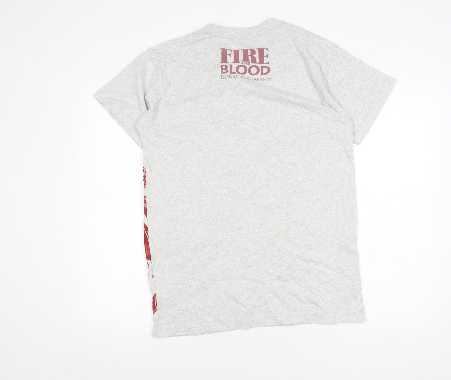Game of Thrones Men's Grey T-Shirt M - Dragon Print
