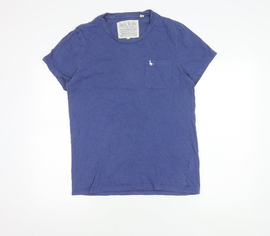 Jack Wills Men's Blue M Short Sleeve Crew Neck T-Shirt