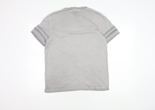 Burton Menswear Men's Grey Graphic T-Shirt, Size M
